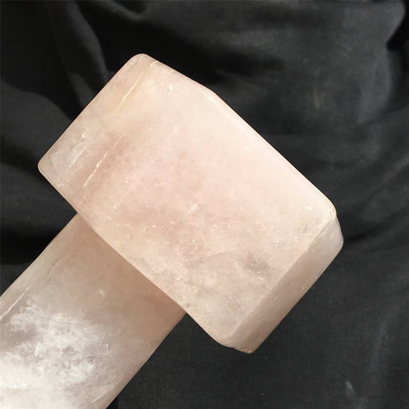 1.96kg Natural rose quartz dumbbell carved Quartz Crystal skull Healing