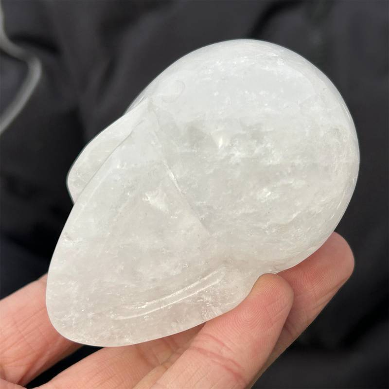 0.33kg Natural clear quartz skull carved Quartz Crystal skull Healing