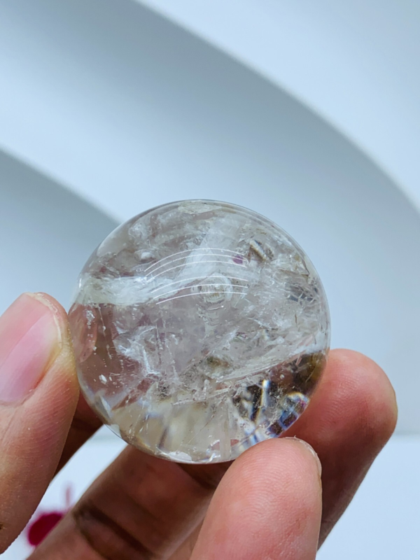 Herkimer Diamond Enhydro Crystal Magic Ball 36MM &big moving water droplet 36g