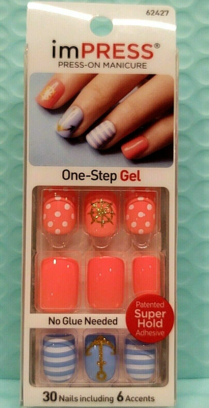 Kiss imPRESS Press-On Manicure One Step False Nails + Accents U PICK COLOR New!!