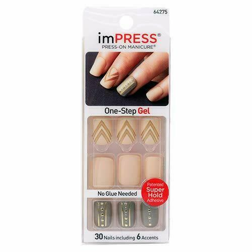 Kiss imPRESS Press-On Manicure One Step False Nails + Accents U PICK COLOR New!!