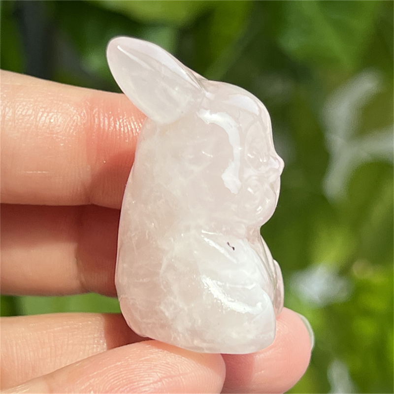 1.5" Natural quartz carved Pikachu skull Quartz crystal skull reiki healing