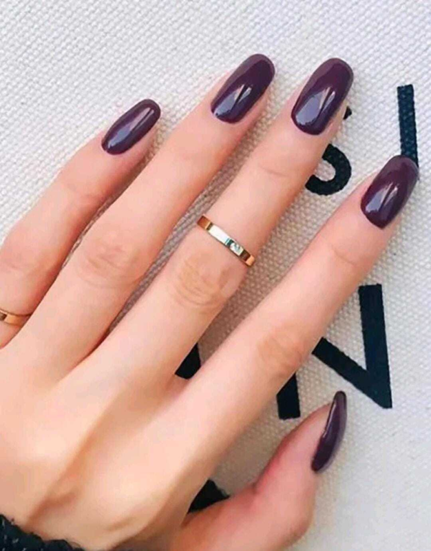 Press On Nails Short Oval Various Colours Nude False Fake Nail 24pcs With Glue