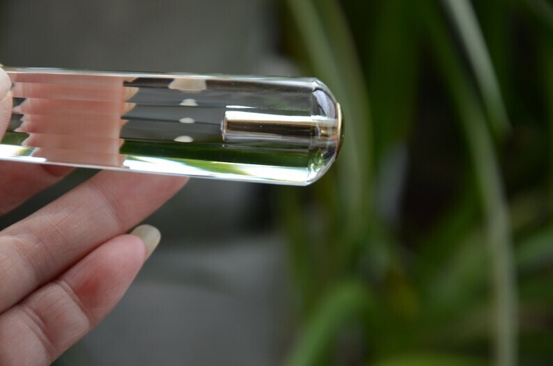 Tibetan High Altitude 18 Side Crystal Vogel Pranic 18K Solid Gold Insert 5.59&apos;&apos;