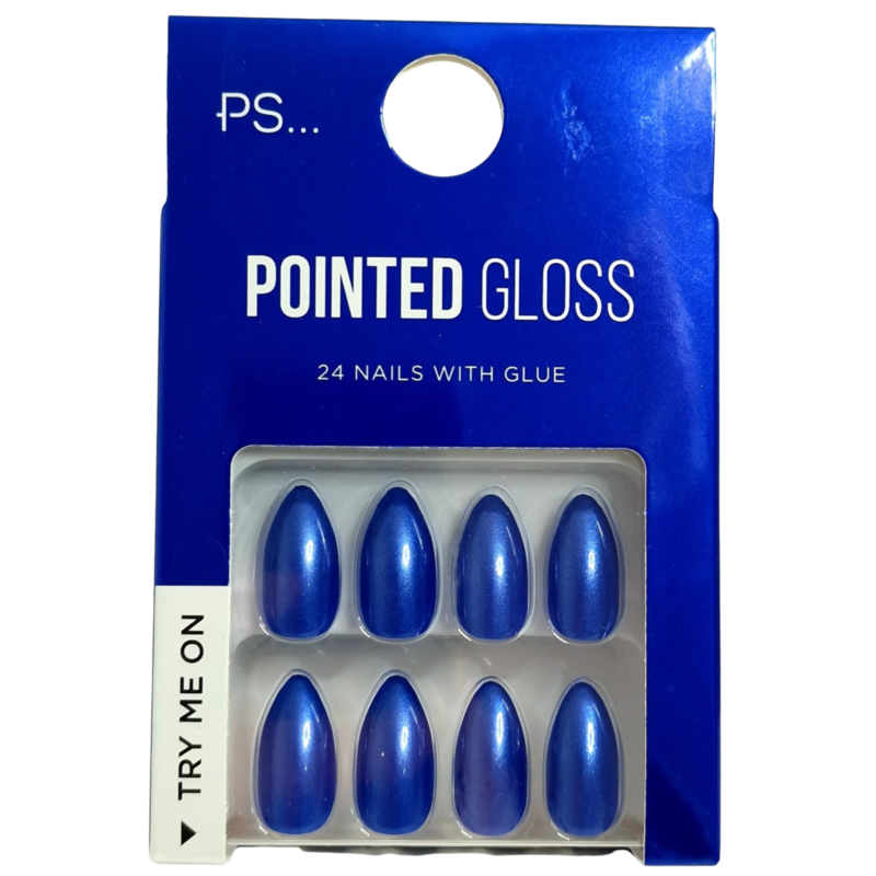 False Nails Press On Fake Tips Stick Coffin Square Full Cover Primark Glue 24pk