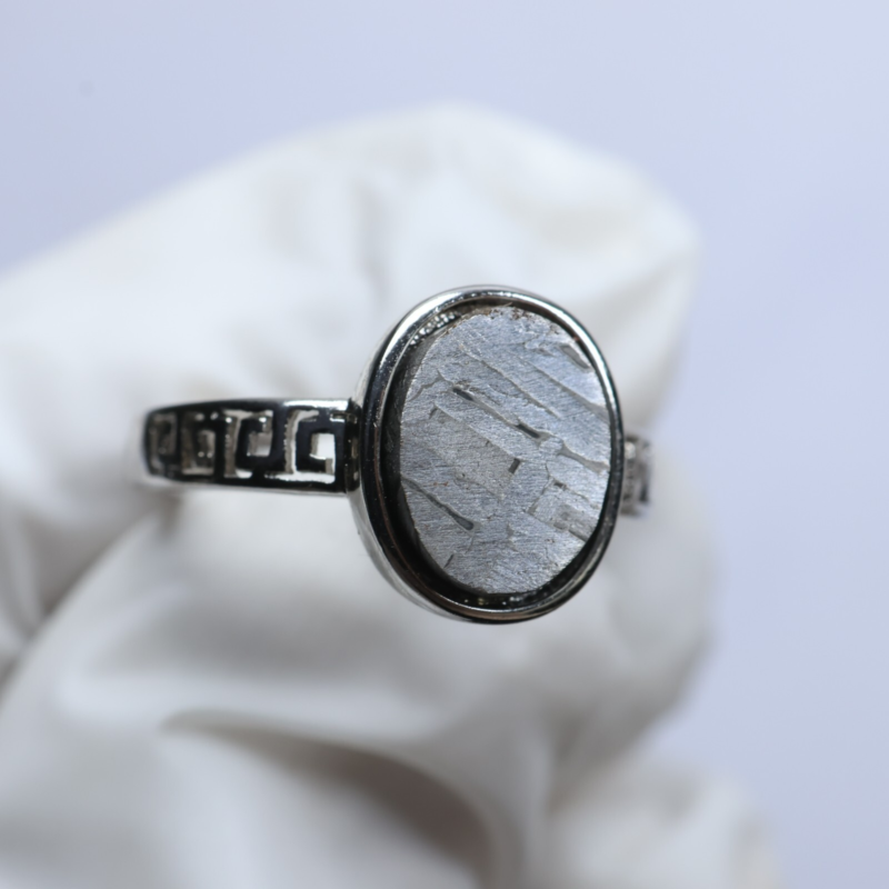 Muonionalusta meteorite RING ,size adjustable Ring R2212