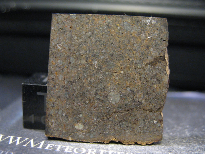 Meteorites NWA 14811 - Spherulite Meteorites H4 - Spherulite Apparent Diameter 680±340 Micron