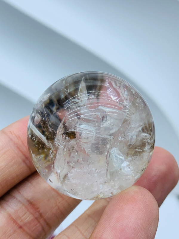 Herkimer Diamond Enhydro Crystal Magic Ball 36MM &big moving water droplet 36g