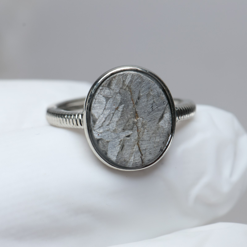 Muonionalusta meteorite RING ,size adjustable Ring R2085