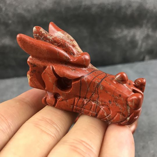 Red Jasper Dragon Head