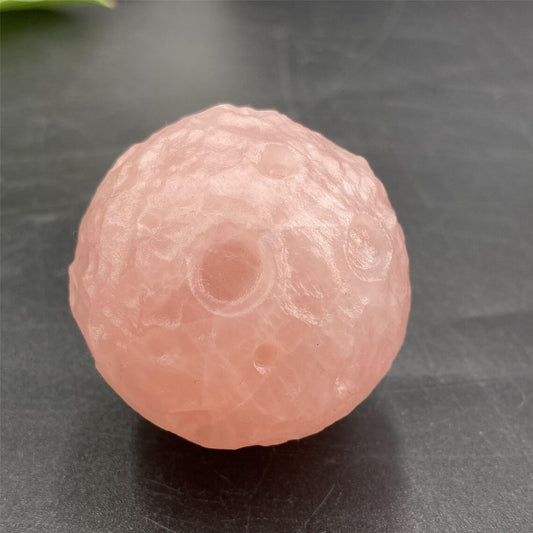 1pc Natural Rose Quartz Moon,Crystal Moon,Mineral samples,Crystal carving,Crystal collection,Reiki Healing,home decoration,Crystal Gift 80g