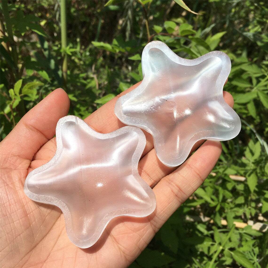 1PC Natural Selenite Star Ashtray,Quartz Crystal Star,Selenite Ashtray,Reiki Healing,Home Decoration,Crystal Gifts,Mineral Specimen 40g+