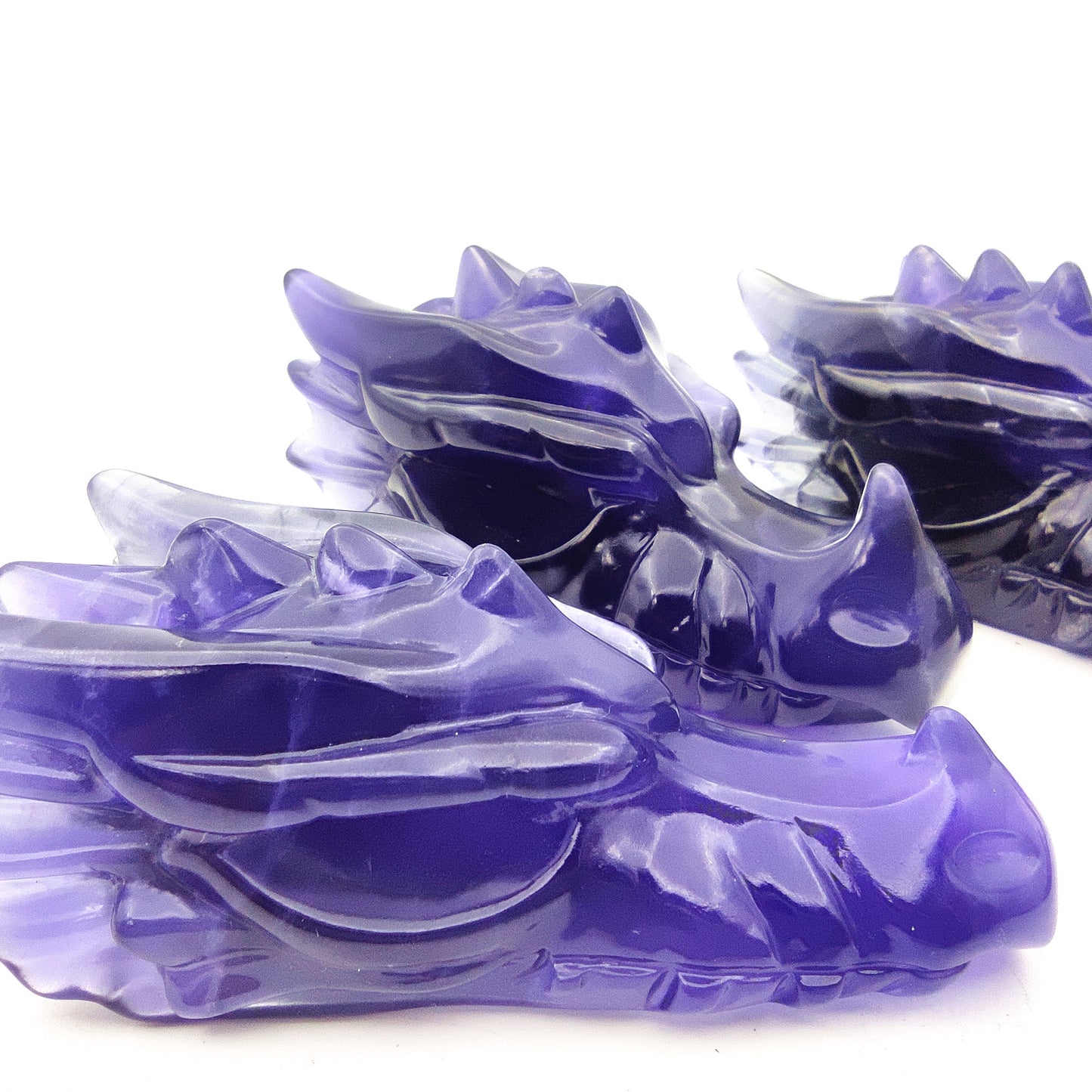 Fluorite crystal engraving animal rainbow fluorite crystal