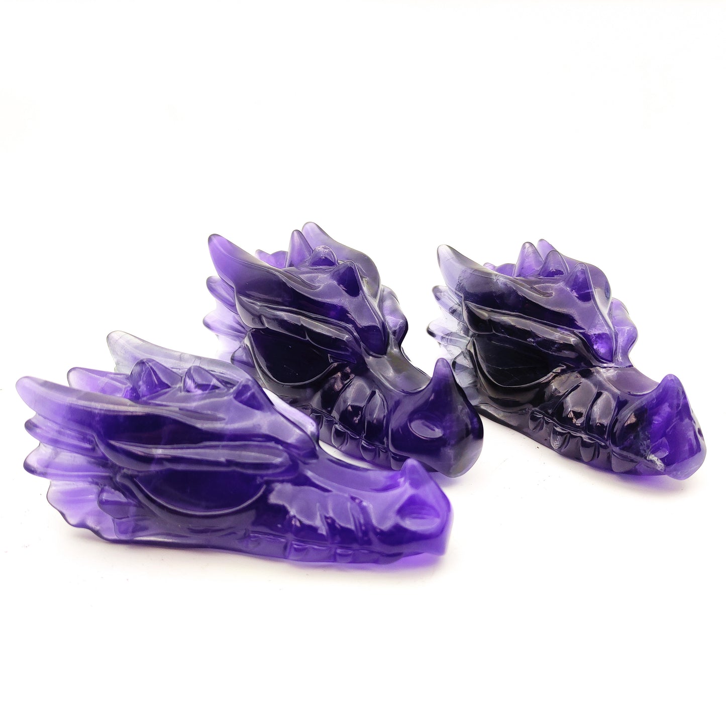Fluorite crystal engraving animal rainbow fluorite crystal