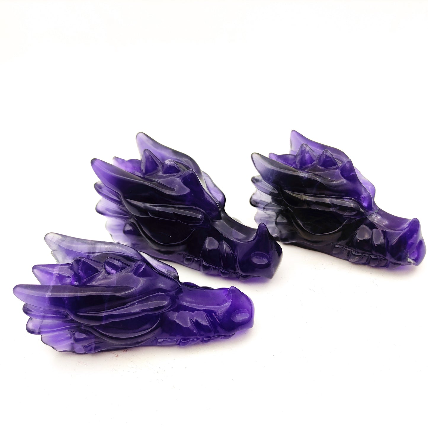 Fluorite crystal engraving animal rainbow fluorite crystal