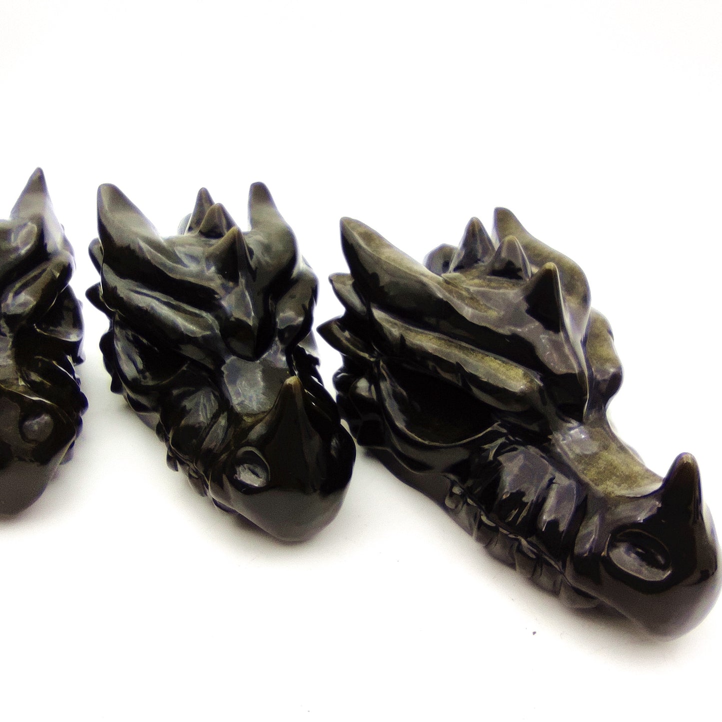 Wholesale beautiful natural Obsidian Crystal carving animal crystal