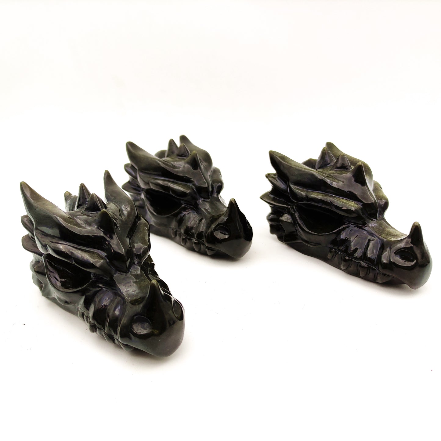 Wholesale beautiful natural Obsidian Crystal carving animal crystal