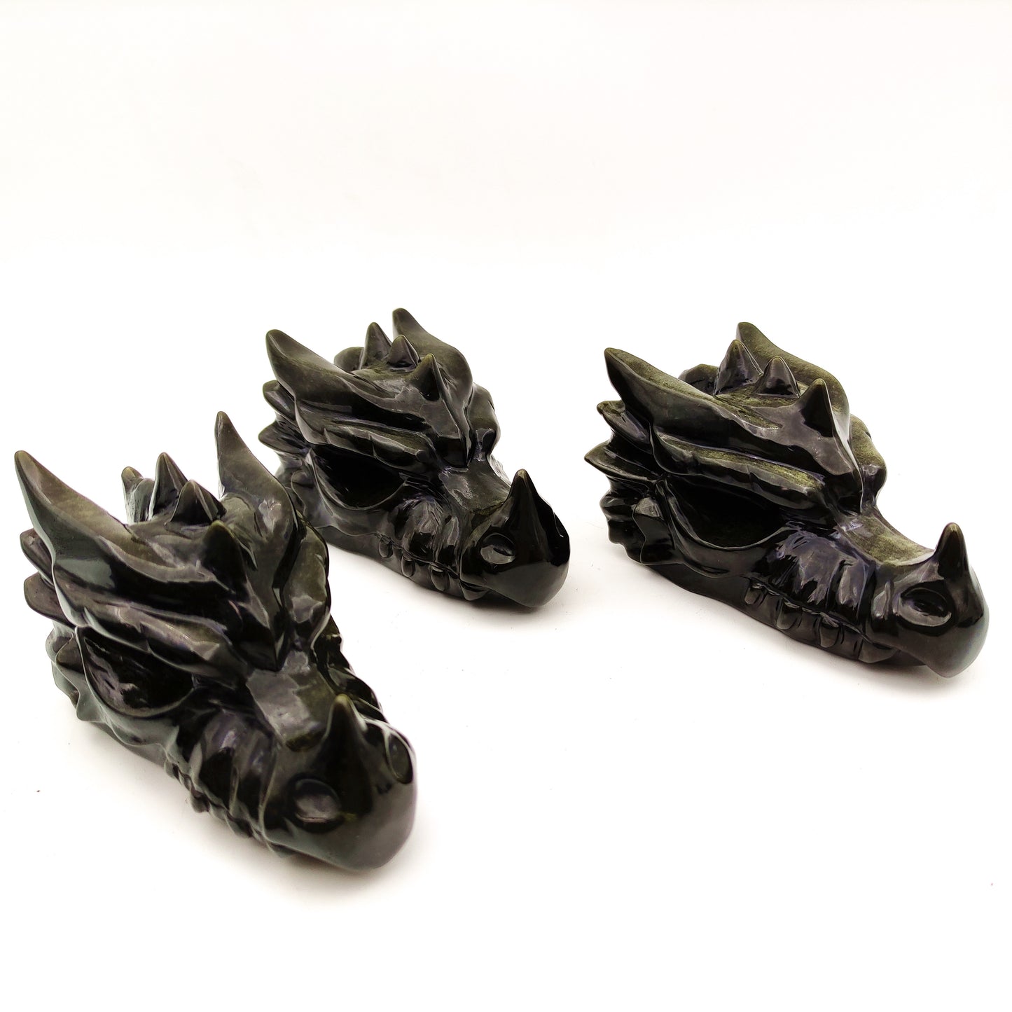 Wholesale beautiful natural Obsidian Crystal carving animal crystal