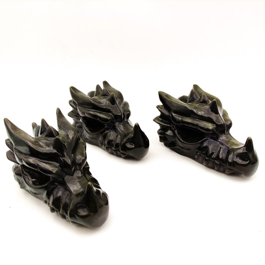 Wholesale beautiful natural Obsidian Crystal carving animal crystal