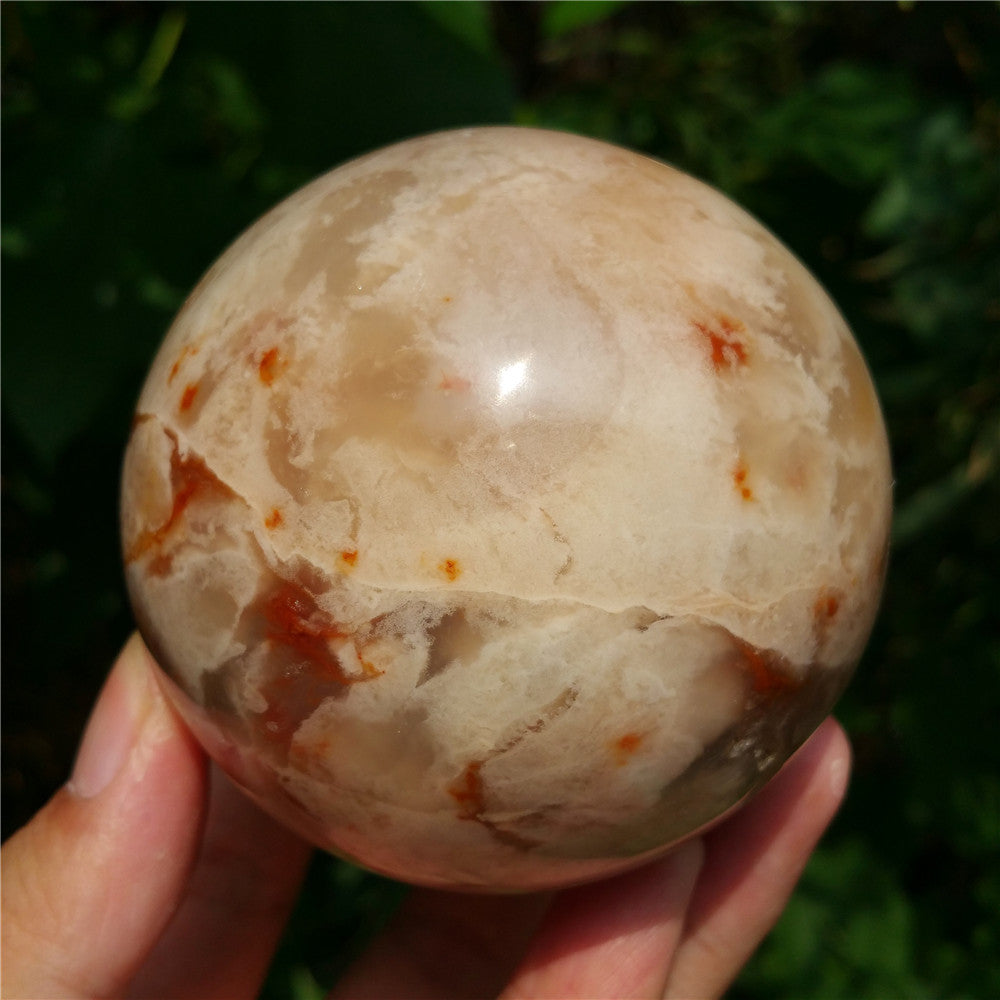 Bola de cristal tallada de Ocean Jasper