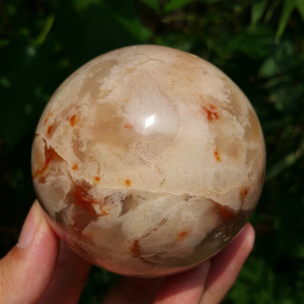 Bola de cristal tallada de Ocean Jasper