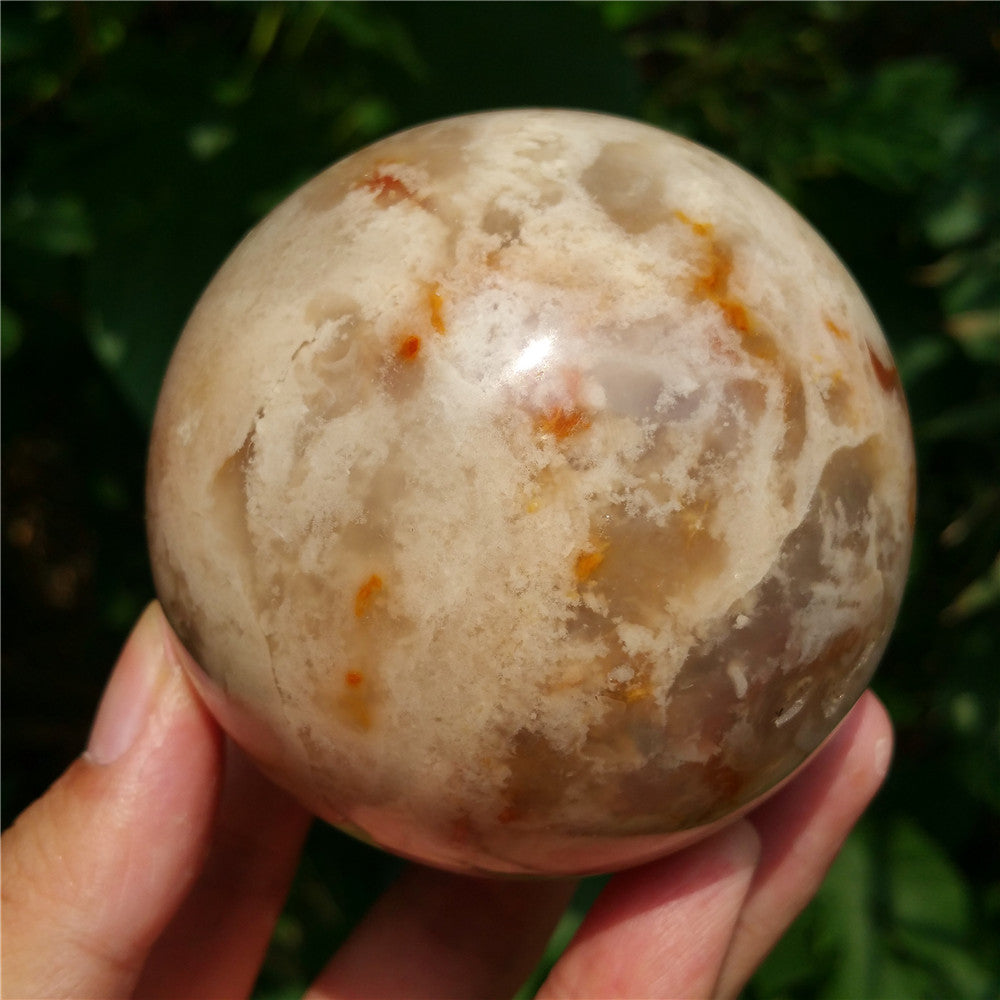 Bola de cristal tallada de Ocean Jasper