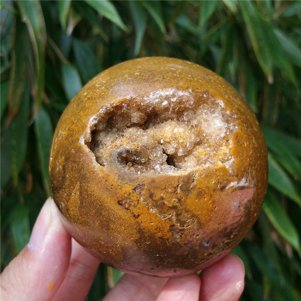 Bola de cristal tallada de Ocean Jasper #702407 