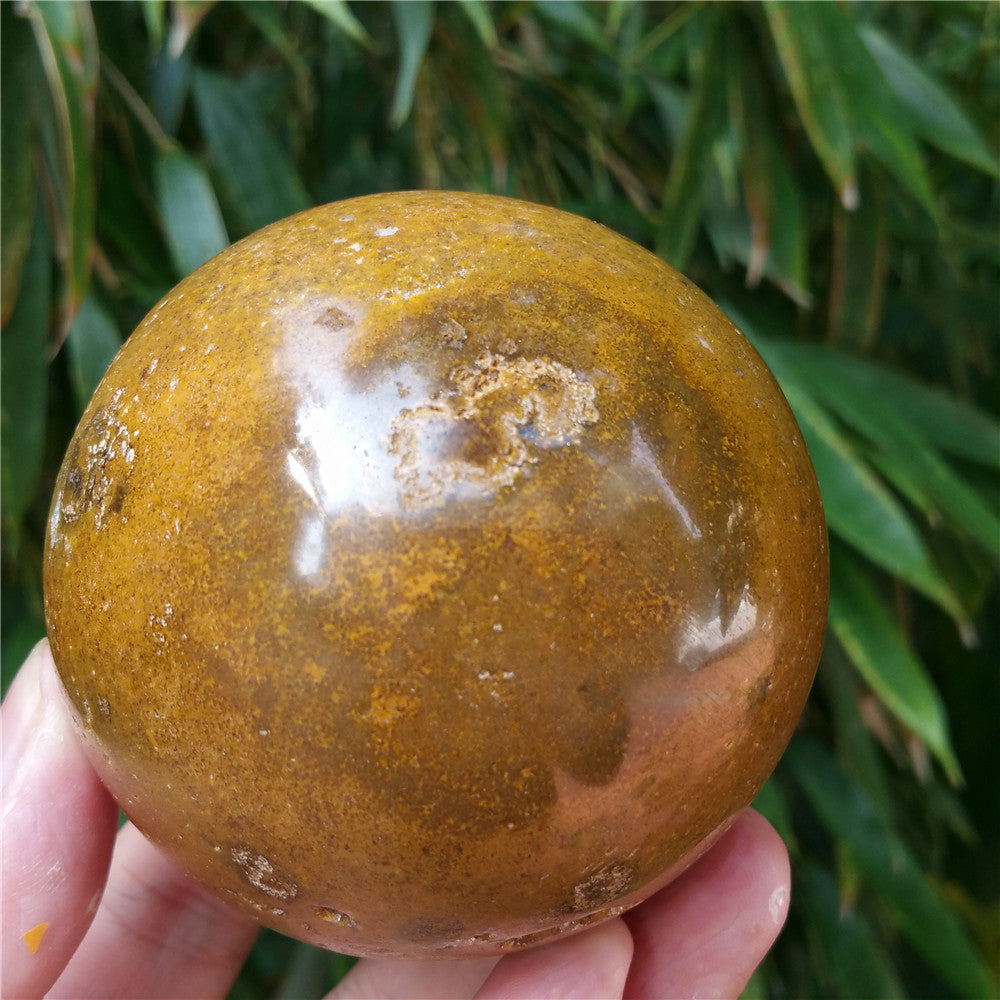 Bola de cristal tallada de Ocean Jasper #702407 