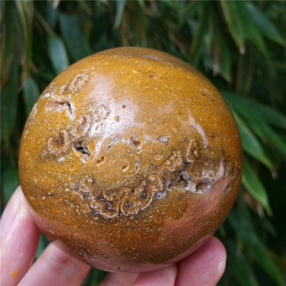Bola de cristal tallada de Ocean Jasper #702407 