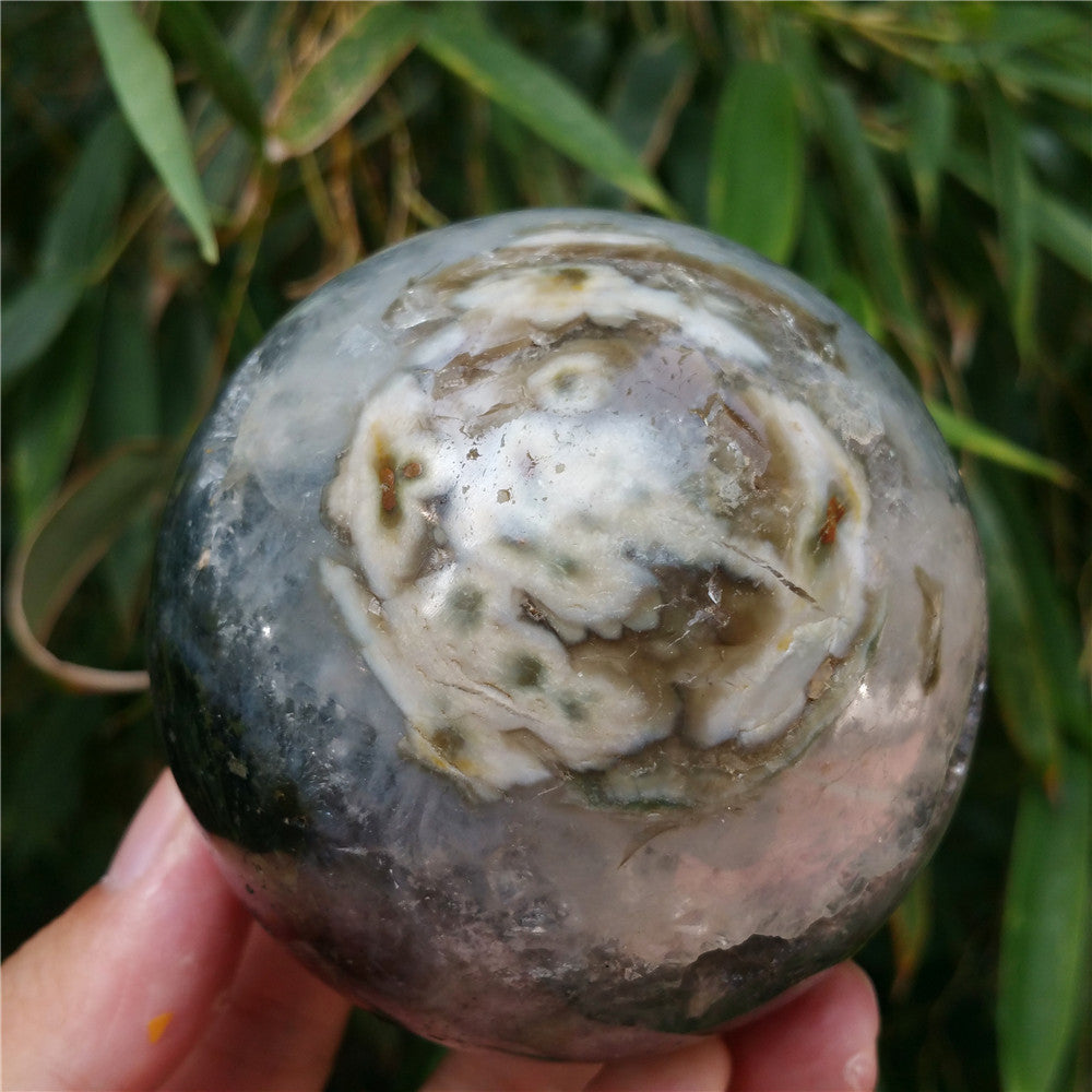 Bola de cristal tallada de Ocean Jasper #702626 
