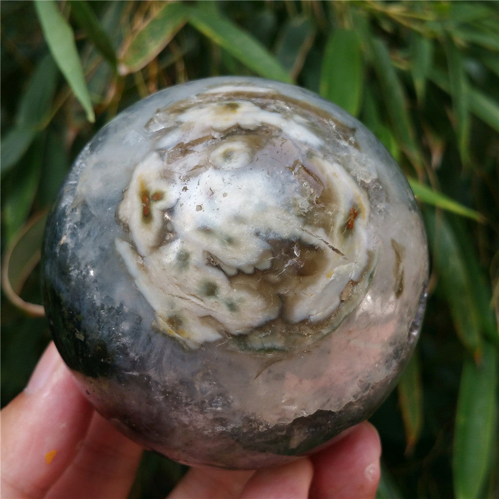 Bola de cristal tallada de Ocean Jasper #702626 