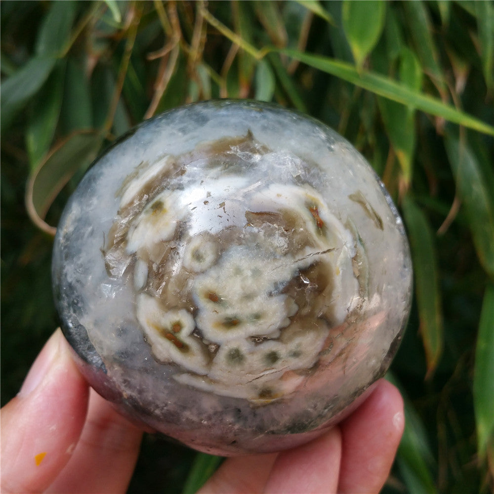 Bola de cristal tallada de Ocean Jasper #702626 