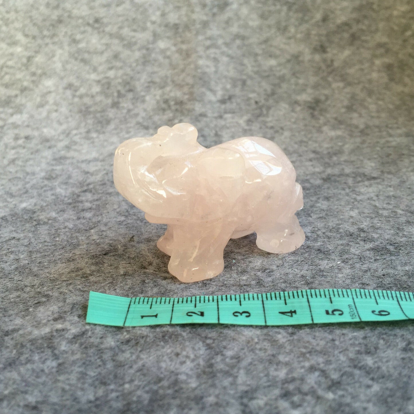 Rose Quartz Handmade Elephant