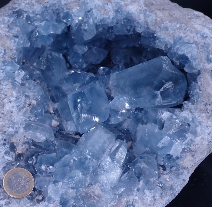 Large Natural A +++ Celestite Geode