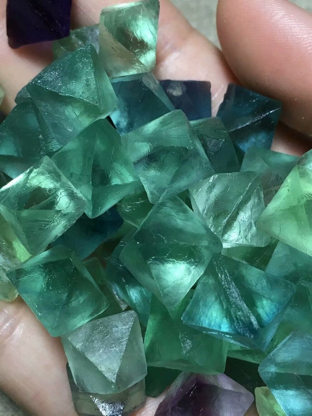 Octahedron Fluorite Crystal Mineral Specimen 1kg