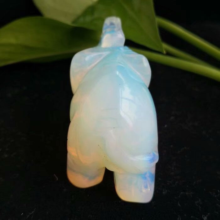 Elephant, Reiki Infused gem engraving