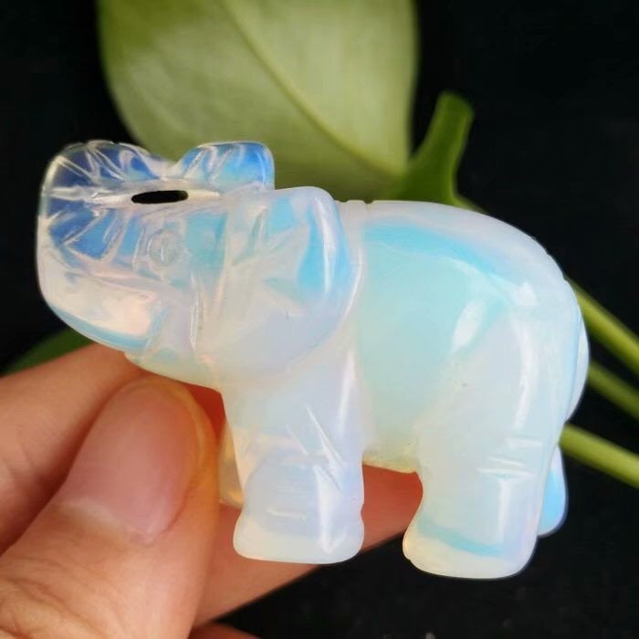 Elephant, Reiki Infused gem engraving