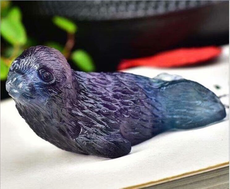 Fluorite Carved Seals or Sea Lion