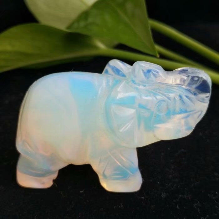 Elephant, Reiki Infused gem engraving