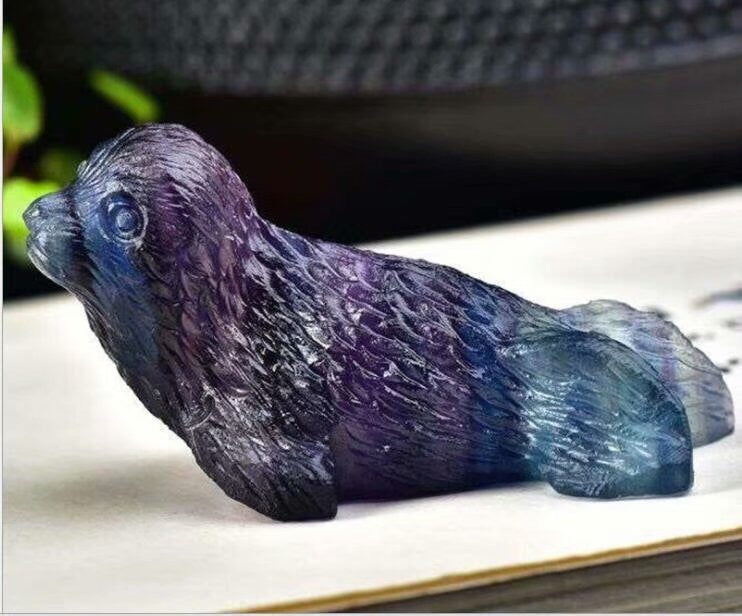 Fluorite Carved Seals or Sea Lion