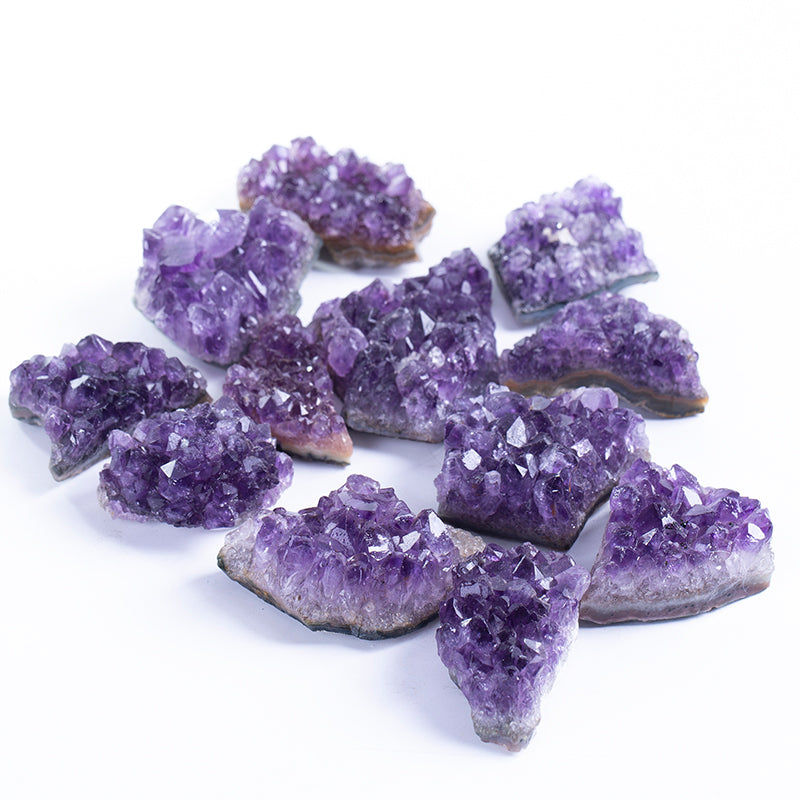 Natural crystal group purple crystal cluster
