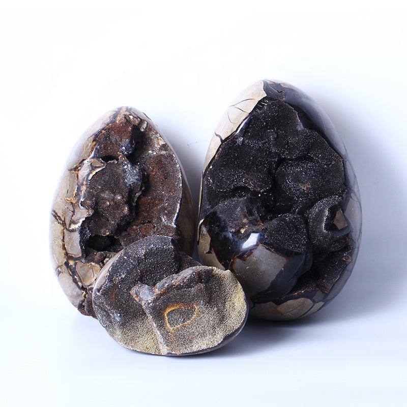 Natural Big Dragon Stone Septarium Cluster Geode Quartz Egg Cave For Home Decoration