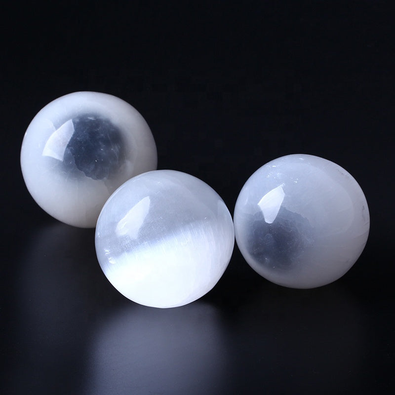 Natural Healing Crystal Ball Polished High Quality Selenite Sphere Crystal Crafts For Home Decoration