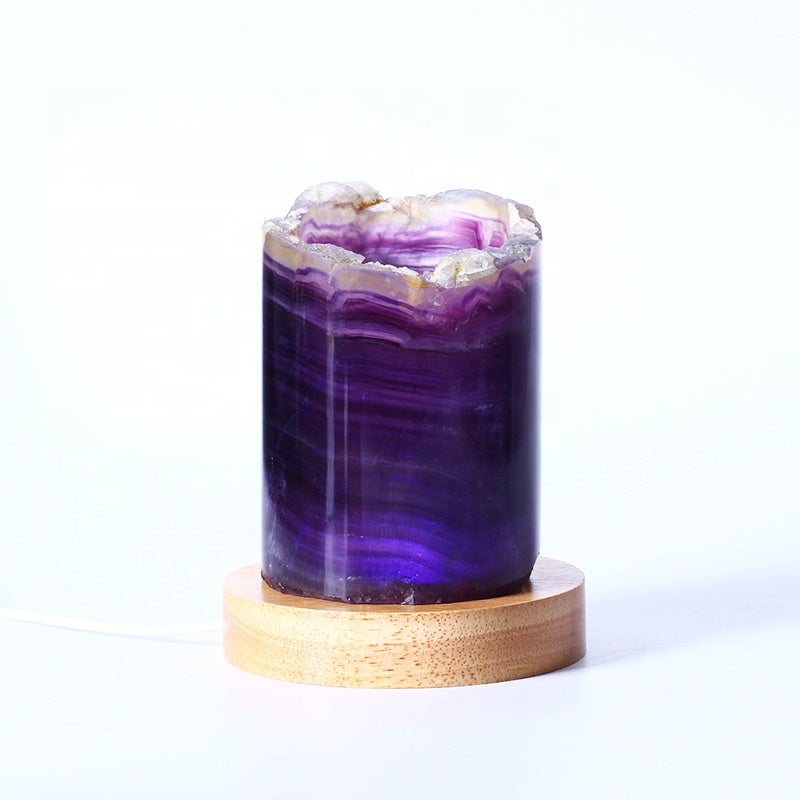 Rainbow Fluorite Crystal Lamp