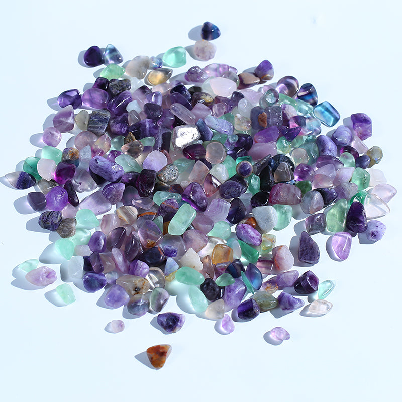 Colorful fluorite crystal gravel 1KG