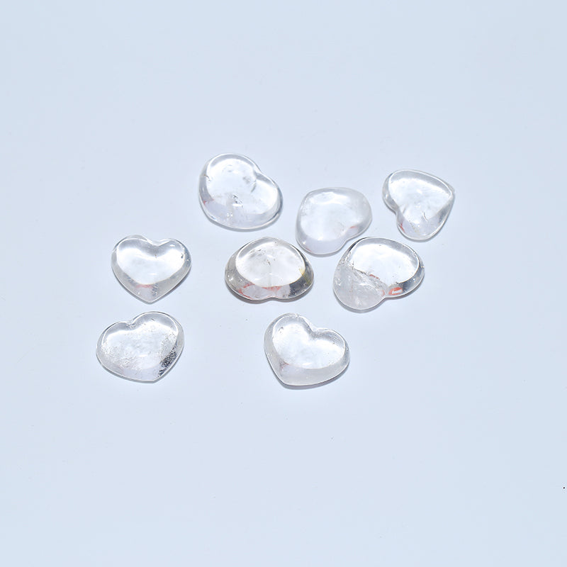 White crystal heart stone stone engraving