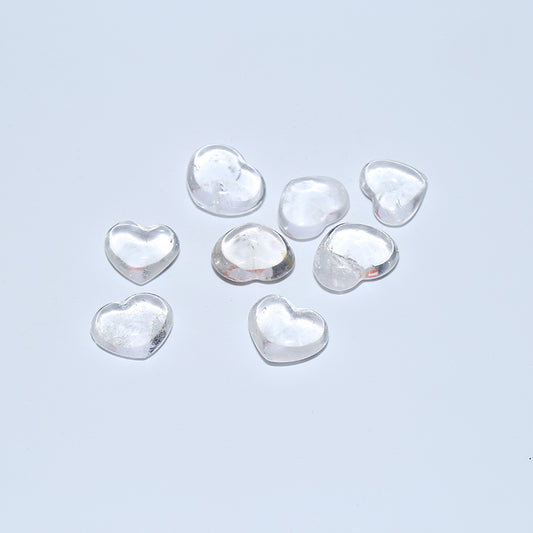 White crystal heart stone stone engraving