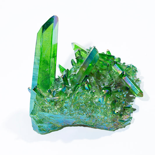 Wholesale green electroplate cluster quartz crystal cluster for healing