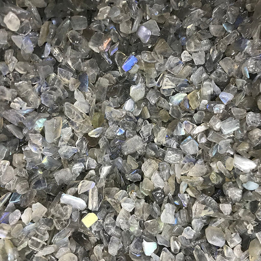 Natural 5 ~ 8mm gravel gray diamond rolling crystal