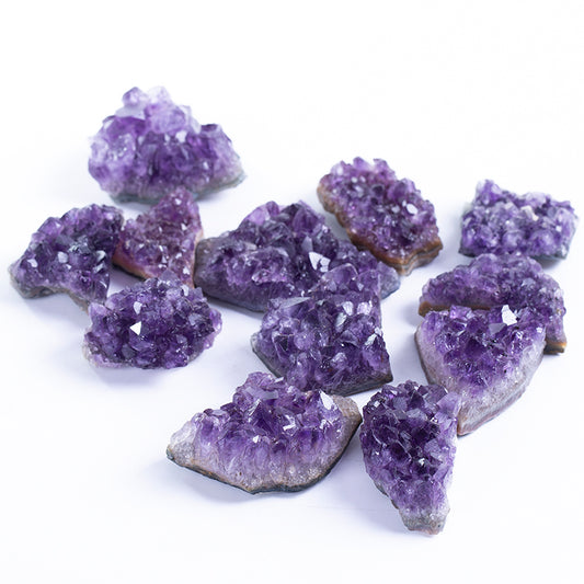 Natural crystal group purple crystal cluster